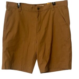 Carhartt Men's Brown Flat Front Shorts